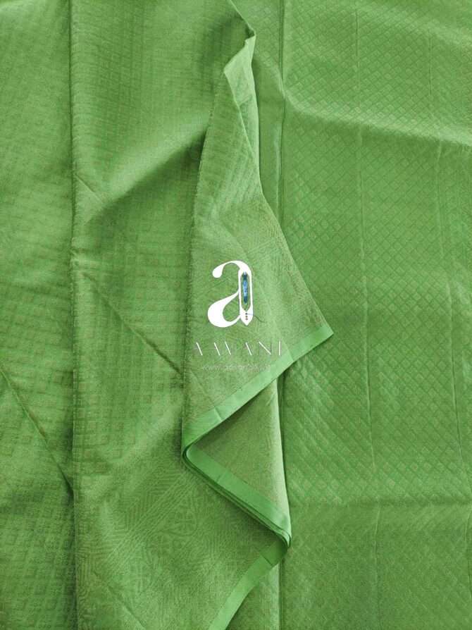 Pastel Green All Over Design Soft Silk Saree - Image 2