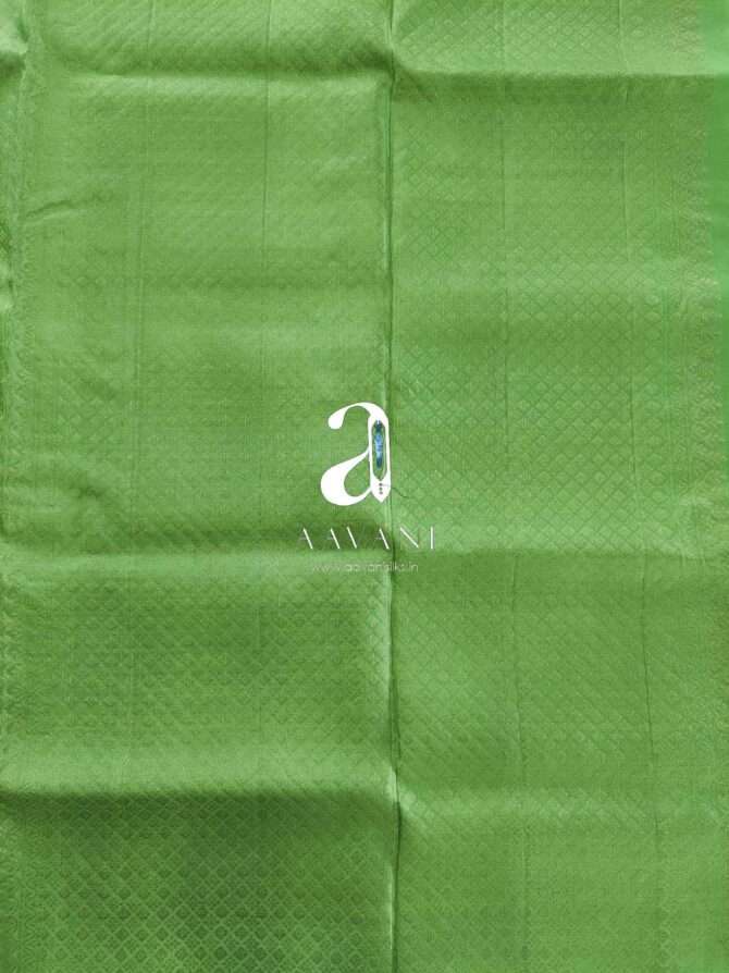 Pastel Green All Over Design Soft Silk Saree - Image 4