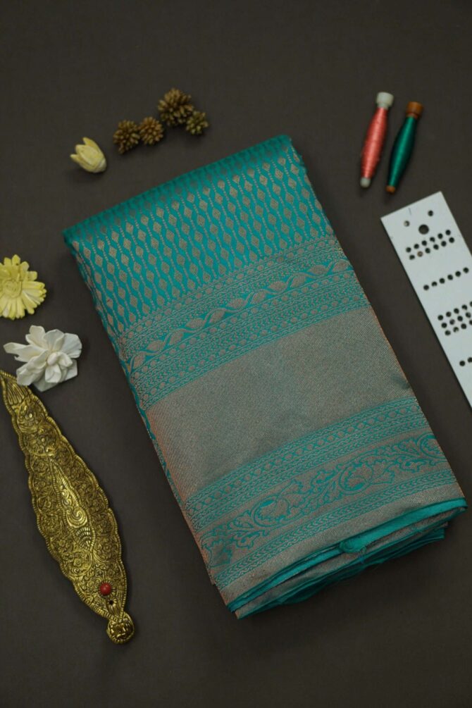 Soft Bridal Silk Saree- Green