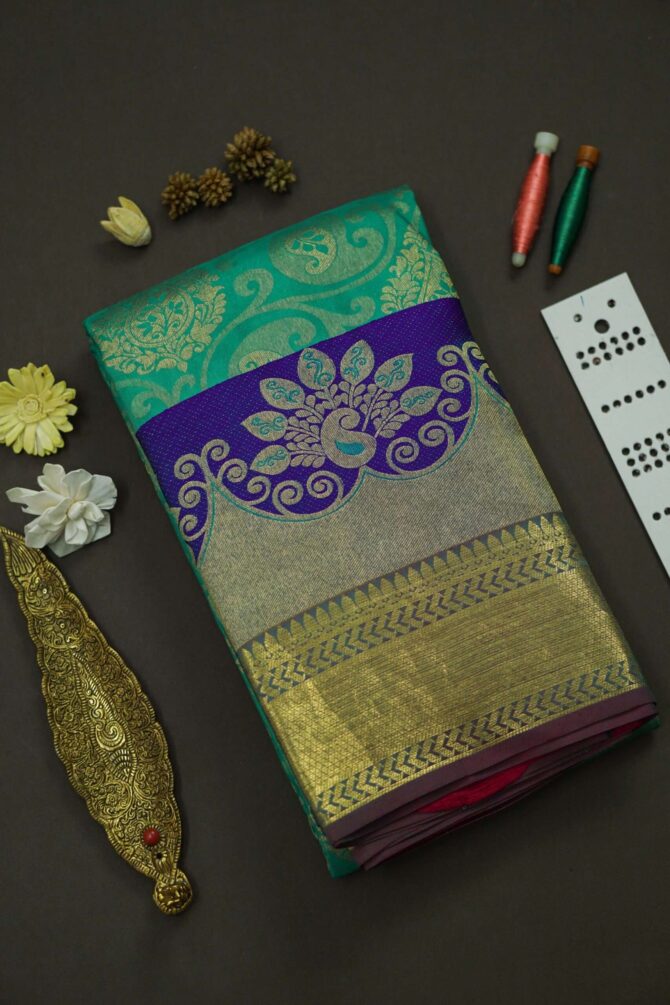 Soft Bridal Silk Saree - Light Green