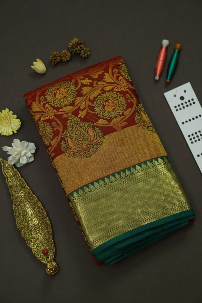 Soft Bridal Silk Saree - Maroon