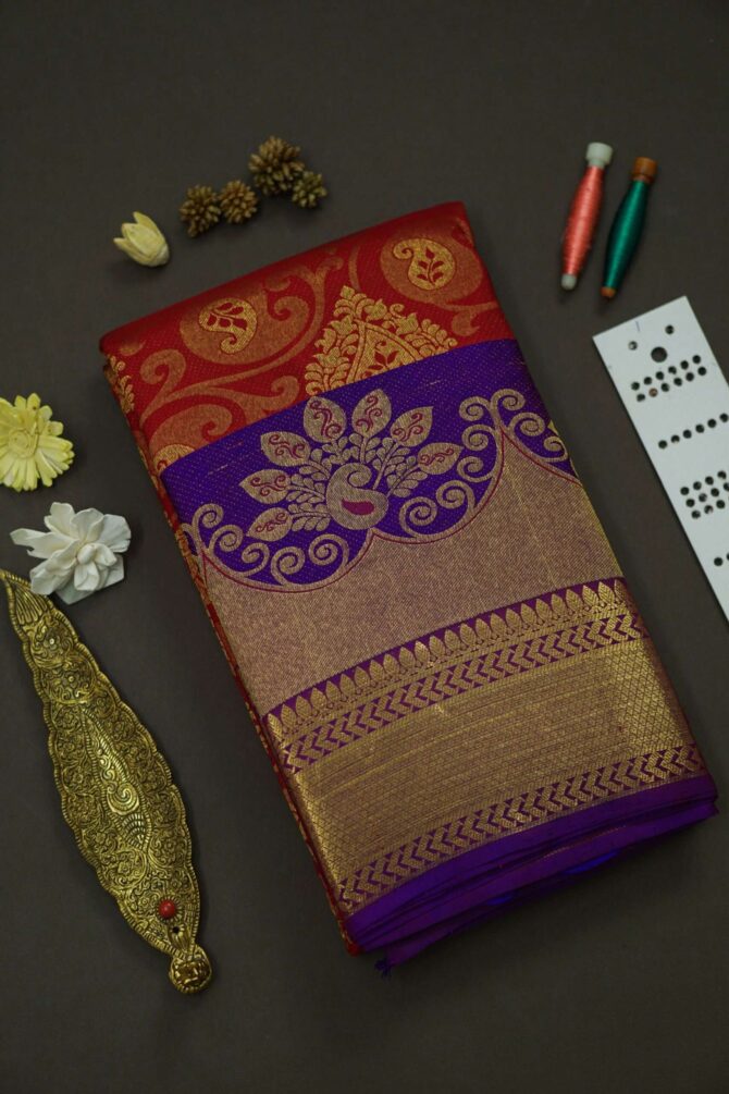 Soft Bridal Silk Saree - Red