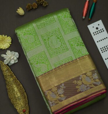 Soft Bridal Silk Saree - Green