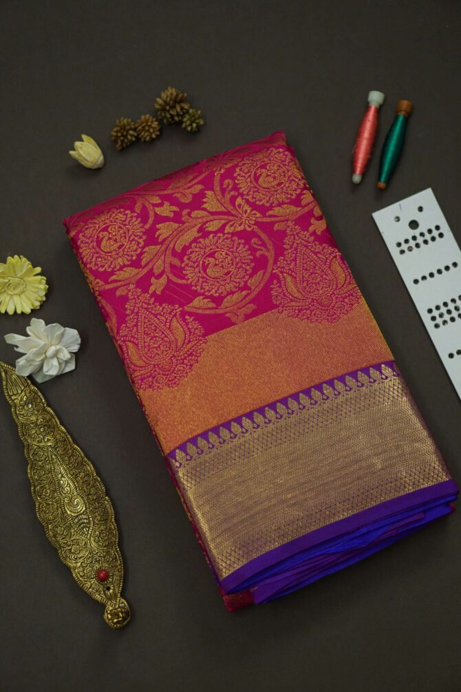 Soft Bridal Silk Saree - Pink