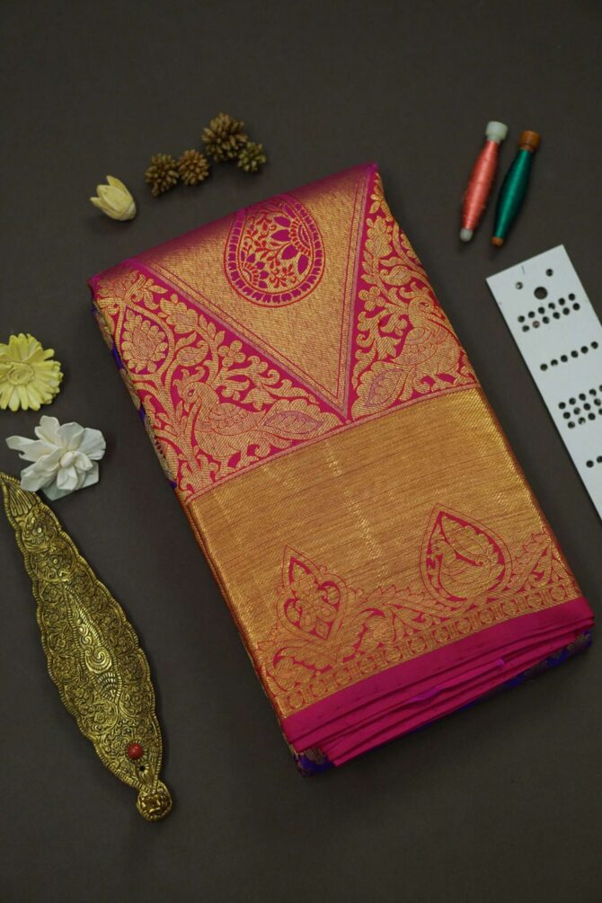 Soft Bridal Silk Saree- Blue
