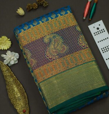 Soft Bridal Silk Saree - Blue