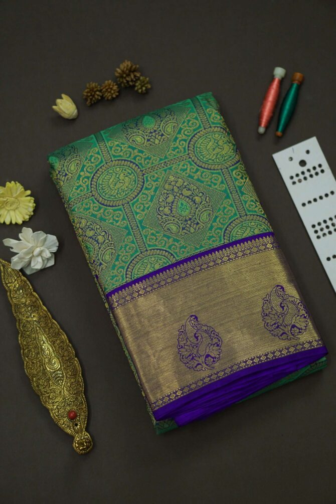 Soft Bridal Silk Saree - Green