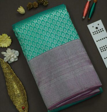 Soft Bridal Silk Saree - Turquoise