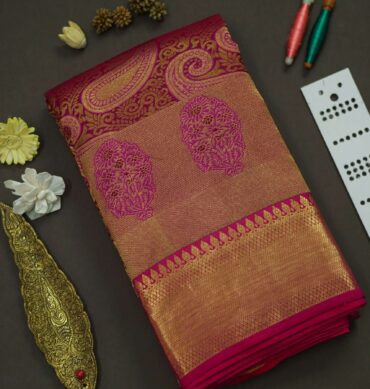 Soft Bridal Silk Saree - Maroon