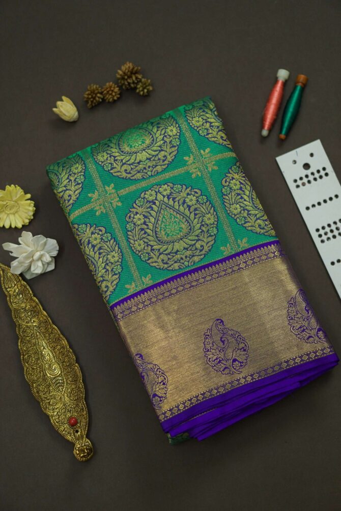 Soft Bridal Silk Saree - Green