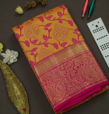 Soft Bridal Silk Saree - Yellow