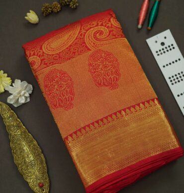 Soft Bridal Silk Saree - Red
