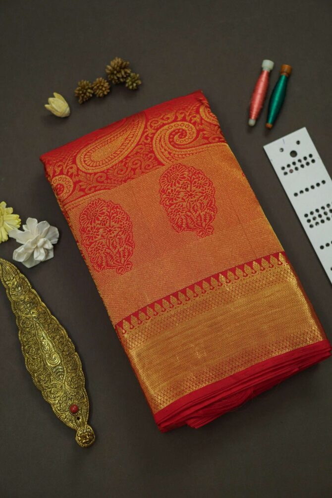 Soft Bridal Silk Saree - Red