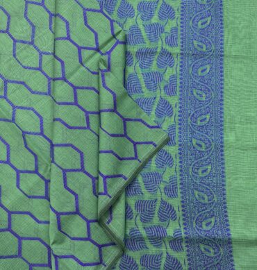 Pastel Green (Tissue Stripe) Soft Material Silk Cotton