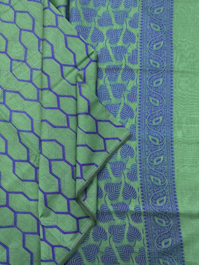 Pastel Green (Tissue Stripe) Soft Material Silk Cotton