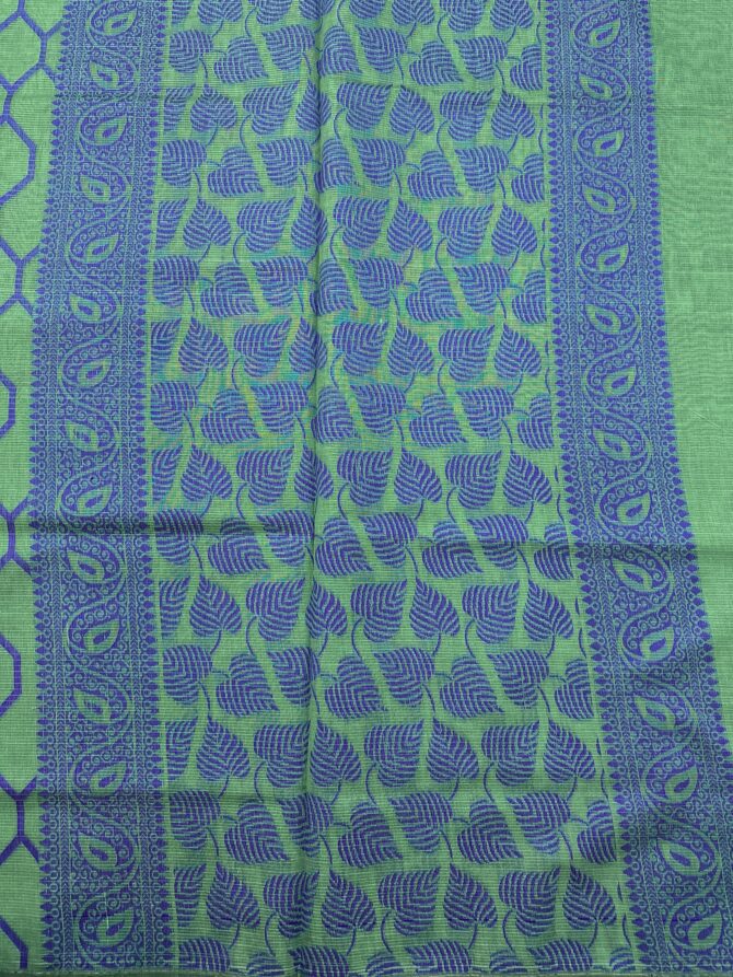 Pastel Green (Tissue Stripe) Soft Material Silk Cotton - Image 3