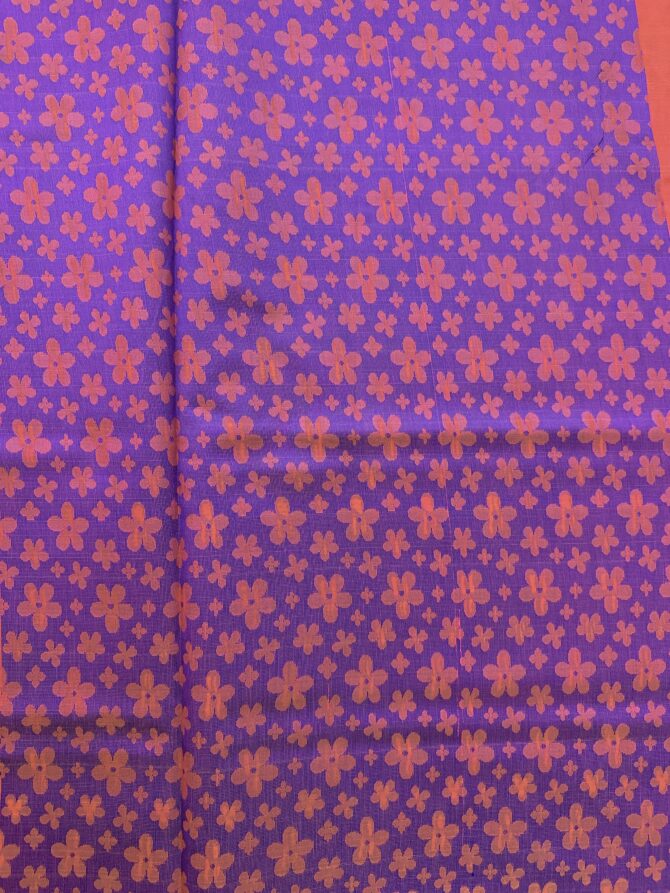 Pink Colour Soft Material Silk Cotton Saree - Image 2