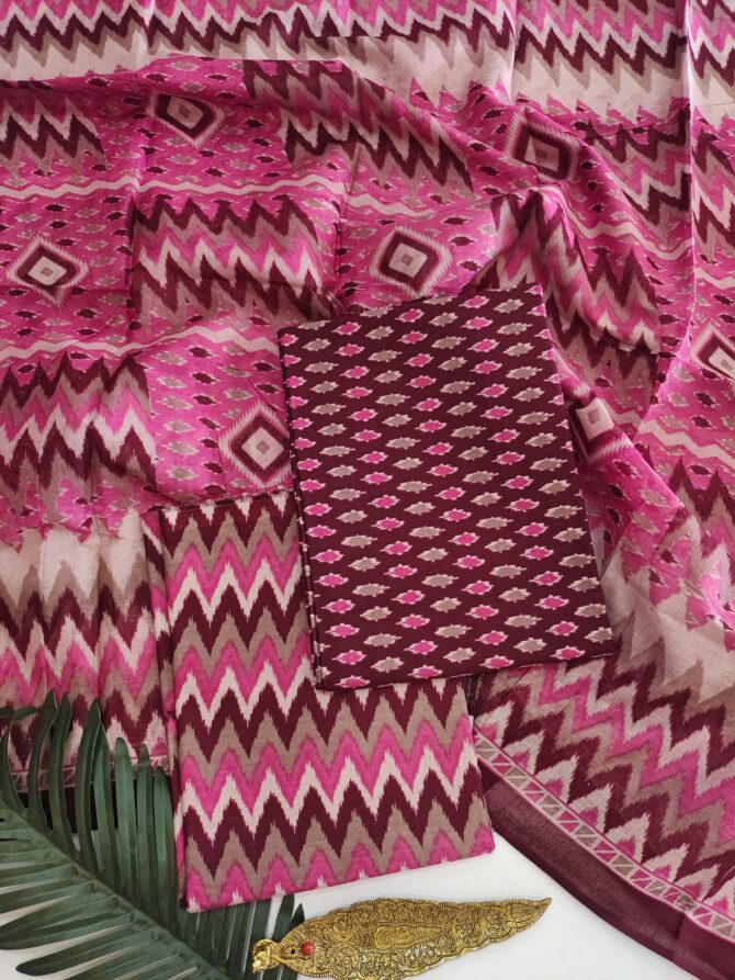 Pure Cotton Batik Print Salwar Material - Unstitched