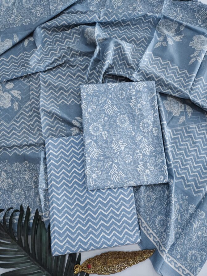 Pure Cotton Batik Print Salwar Material - Unstitched