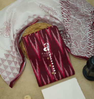 Vibrant Pochampally Prints on Cotton – A Salwar to Adore!