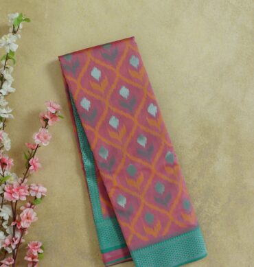 Pink Color - Pochampally Semi Silk Saree