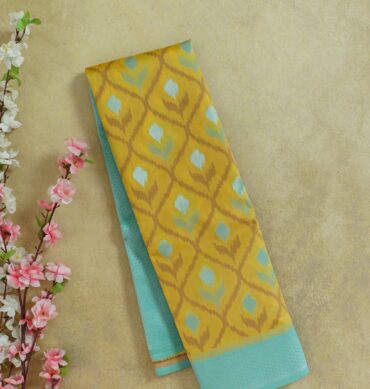 Yellow Color - Pochampally Semi Silk Saree