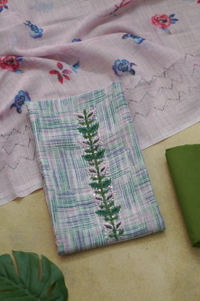 AADI SALE - Cotton Mix Unstitched Salwar Material