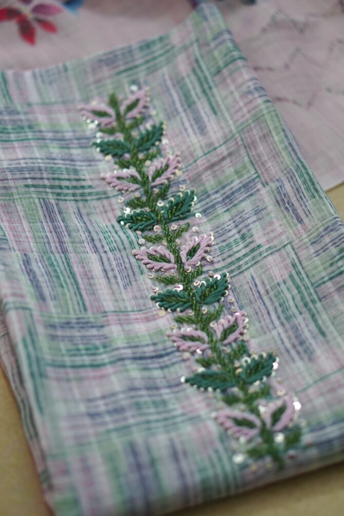 AADI SALE - Cotton Mix Unstitched Salwar Material - Image 2