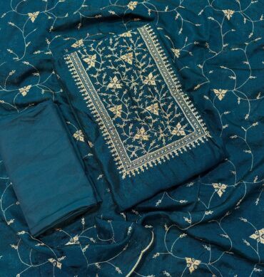 AADI SALE - Vichitra Silk Unstitched Salwar Material