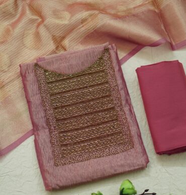 Luxurious Aari work Unstitched Salwar Material