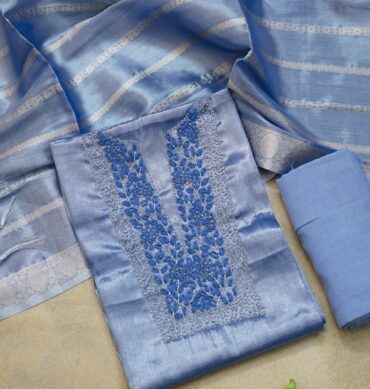 Luxurious Aari work Unstitched Salwar Material