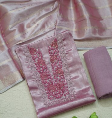 Luxurious Aari work Unstitched Salwar Material