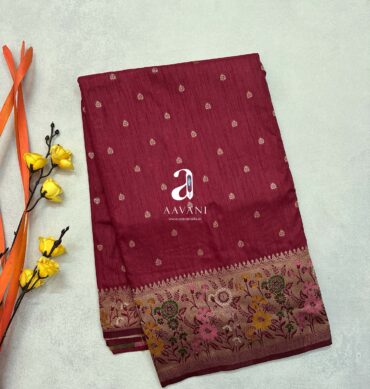 Paithani Design Soft Semi Tussar Saree