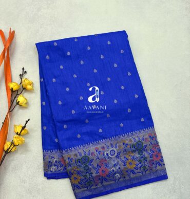 Paithani Design Soft Semi Tussar Saree