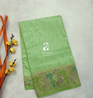 Paithani Design Soft Semi Tussar Saree