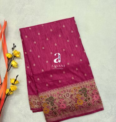 Paithani Design Soft Semi Tussar Saree