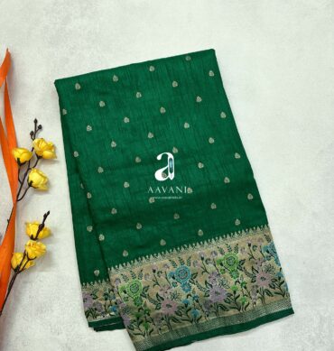 Paithani Design Soft Semi Tussar Saree