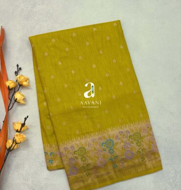 Paithani Design Soft Semi Tussar Saree