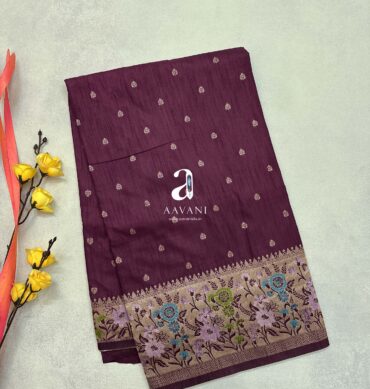 Paithani Design Soft Semi Tussar Saree