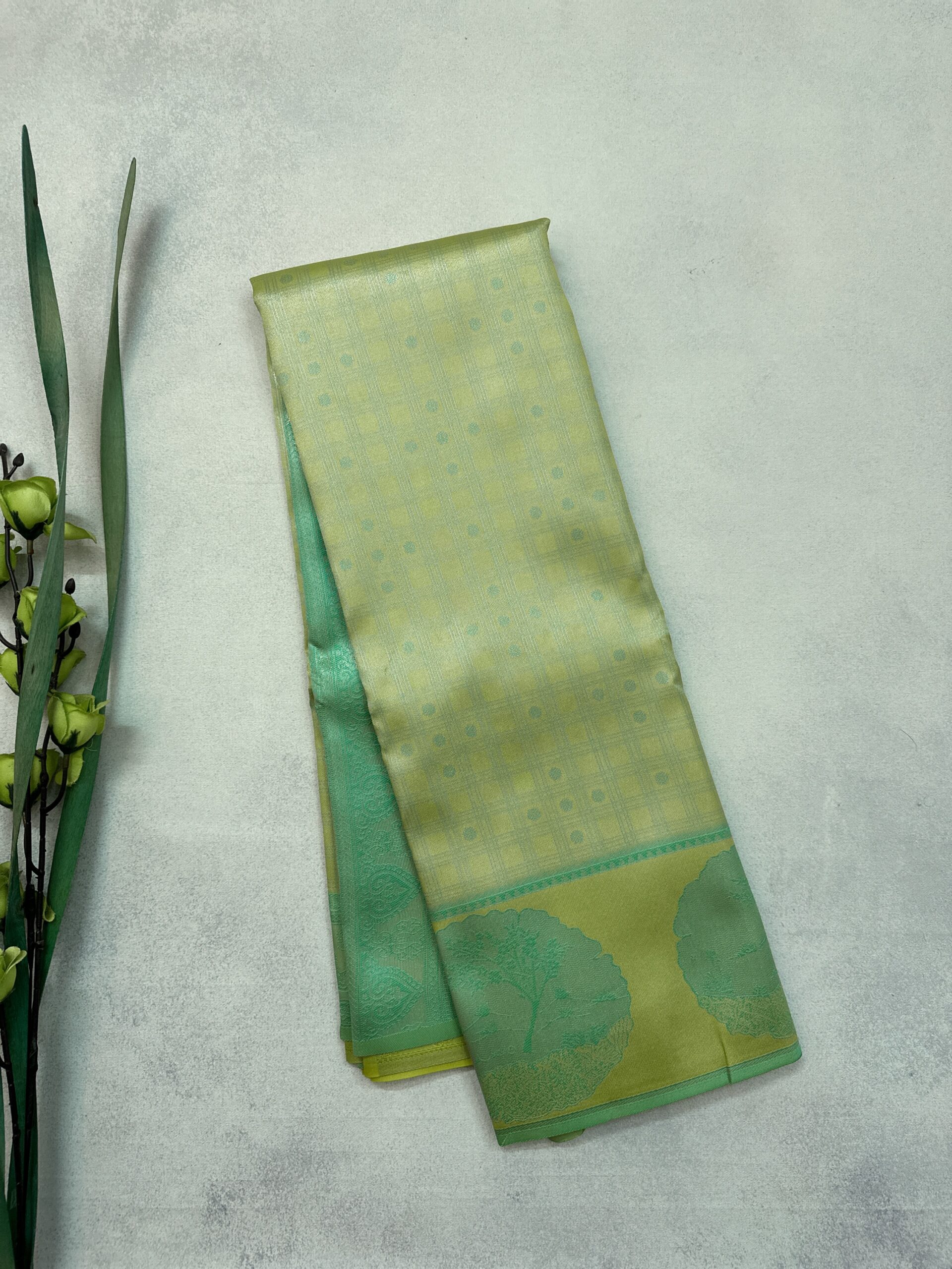 Silver Zari - Semi Silk Saree