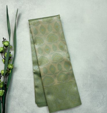 Silver Zari Semi Silk Saree