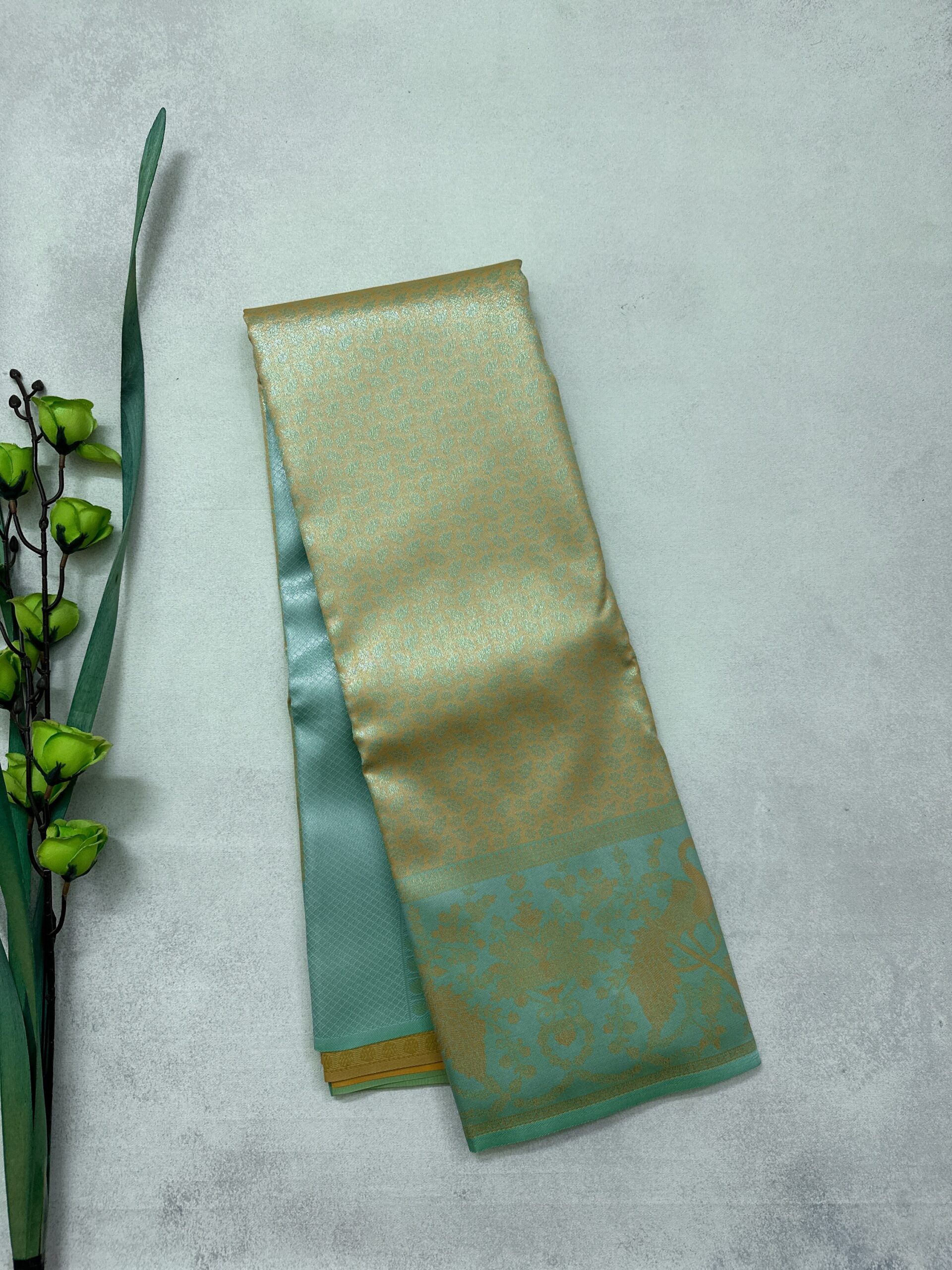 Silver Zari - Semi Silk Saree