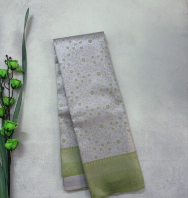 Silver Zari - Semi Silk Saree