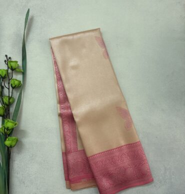 Silver Zari - Semi Silk Saree