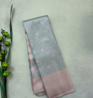 Silver Zari - Semi Silk Saree