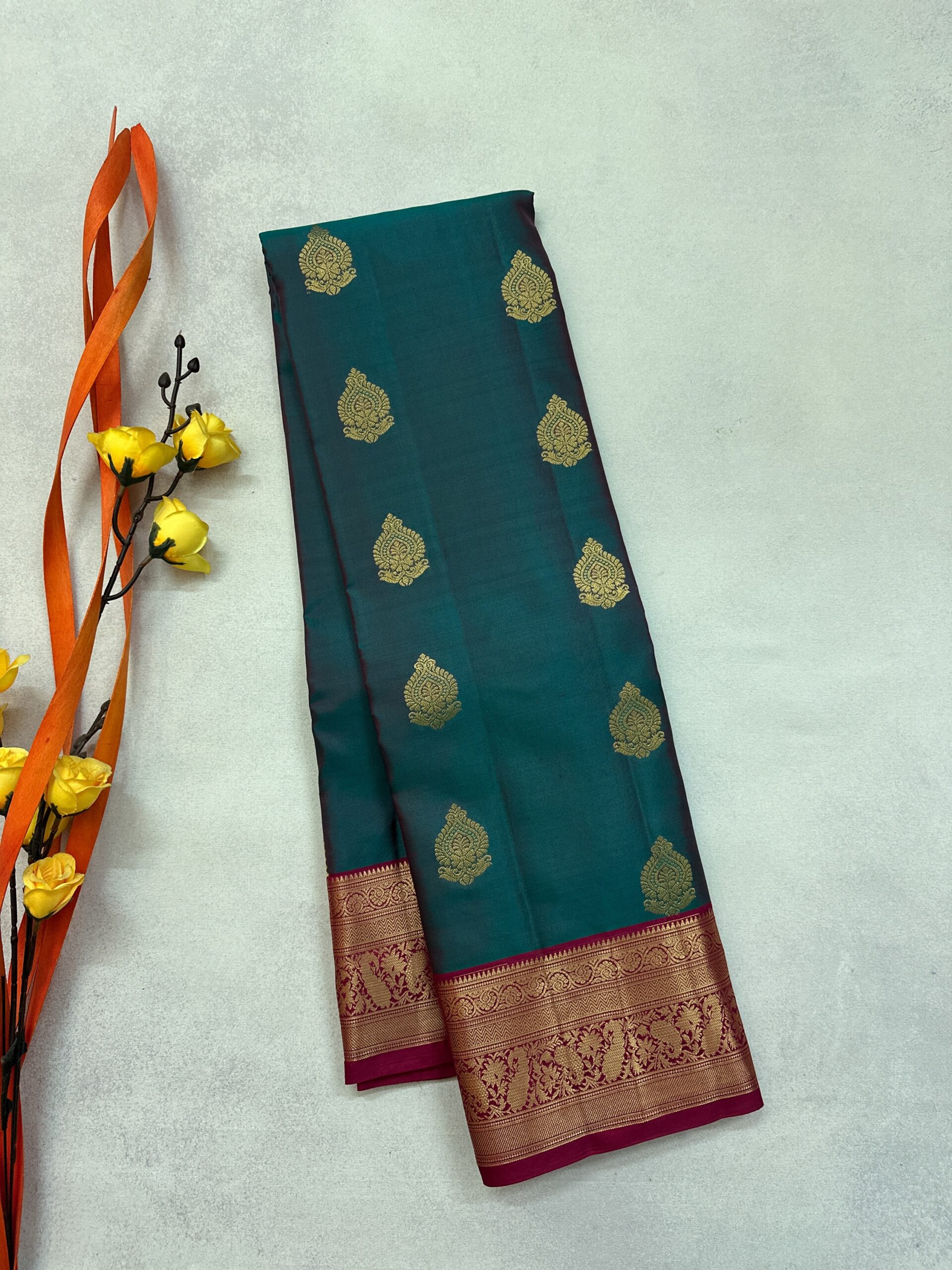 Traditional Jacquard Border Soft Silk Saree