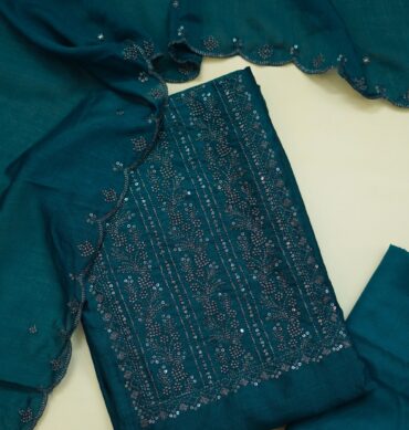 Beautiful Vichitra Silk - Unstitched Salwar Material