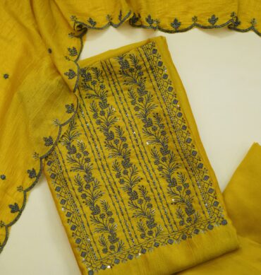 Beautiful Vichitra Silk - Unstitched Salwar Material