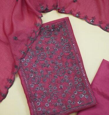 Beautiful Vichitra Silk - Unstitched Salwar Material