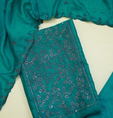 Beautiful Vichitra Silk - Unstitched Salwar Material